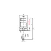 BT40 - Rigid Tension and Compression Taper Holder - Big-tools Industrial Supply Tools for Metal Cutting